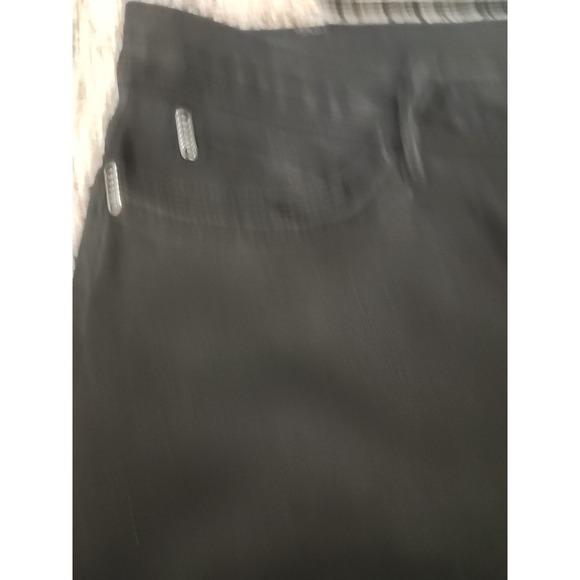 Lee Jeans Womens 18 Dark Black Denim Pants Mid Rise Boot Cut Flare Stretch Flex - Picture 4 of 8